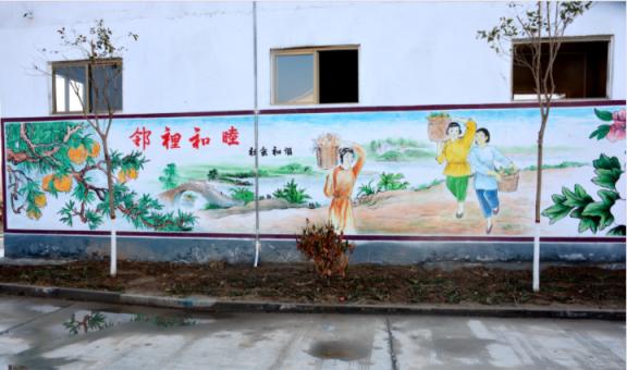 西林乡镇文化墙 乡风文明焕发新活力