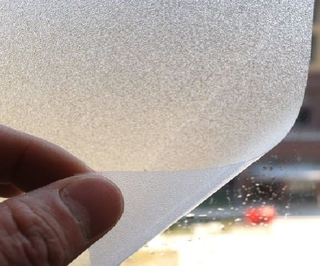 西林玻璃门外面粘广告用什么材料好？